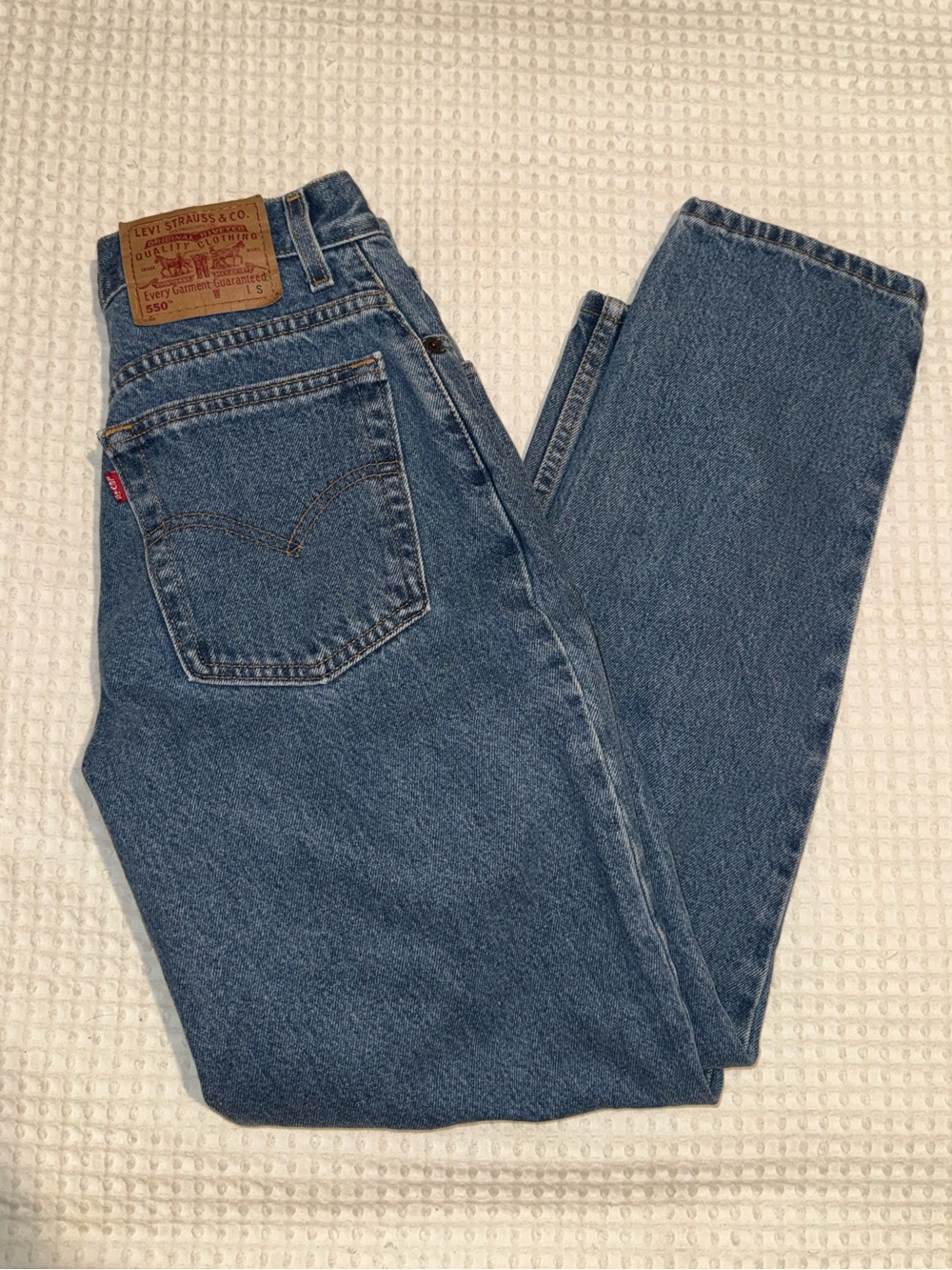 vintage Levi's Blue Classic Straight-Leg Jeans